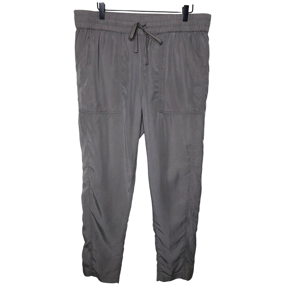 NWT Lucky Brand Gray 100% Tencel Cargo Jogger Pants Lounge Athleisure Large